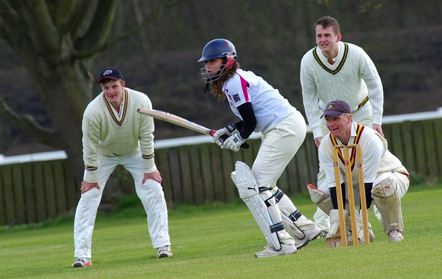 A batsman executing a powerful pull shot, showcasing perfect timing and technique.
